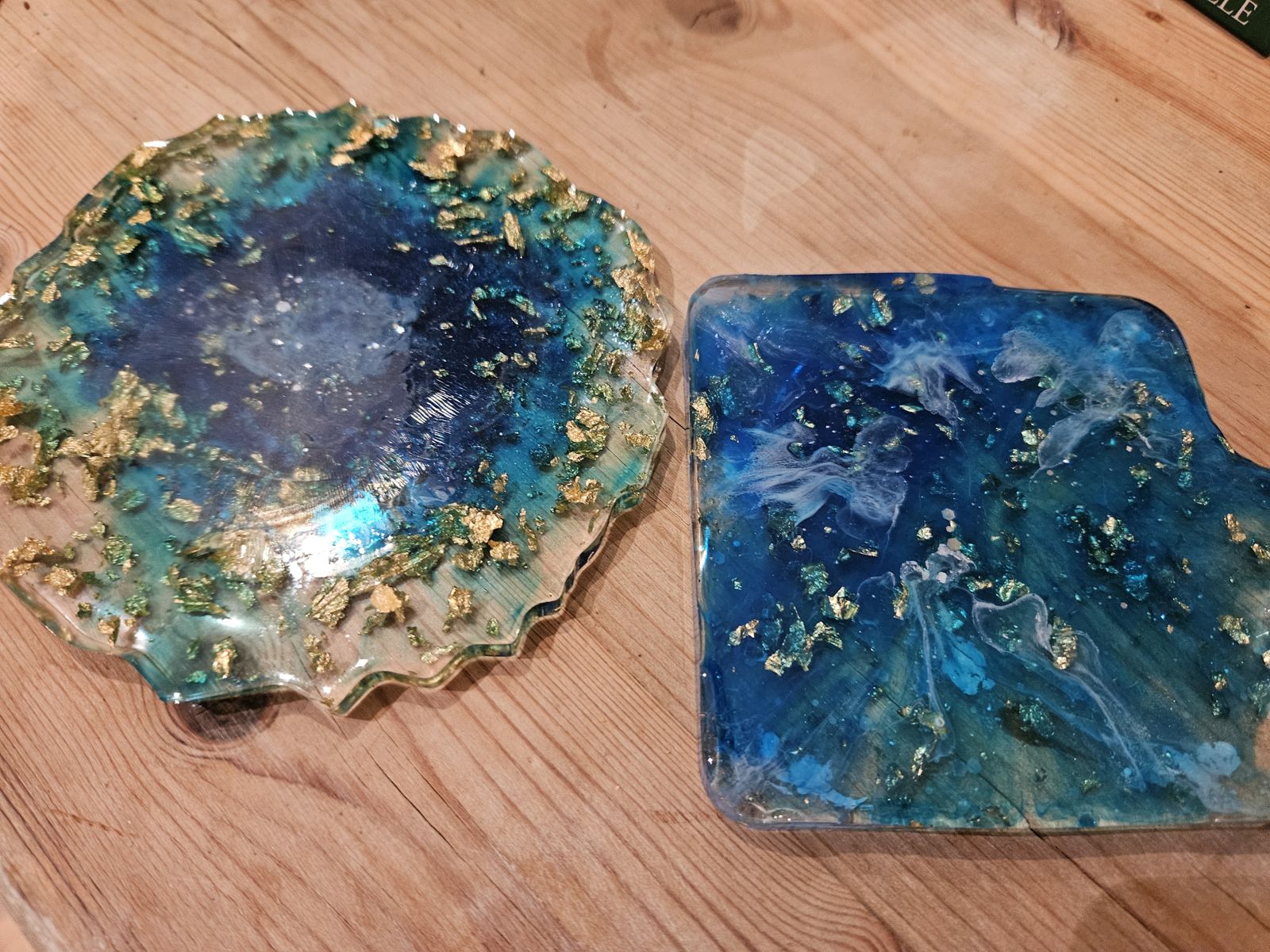 Resin coasters
