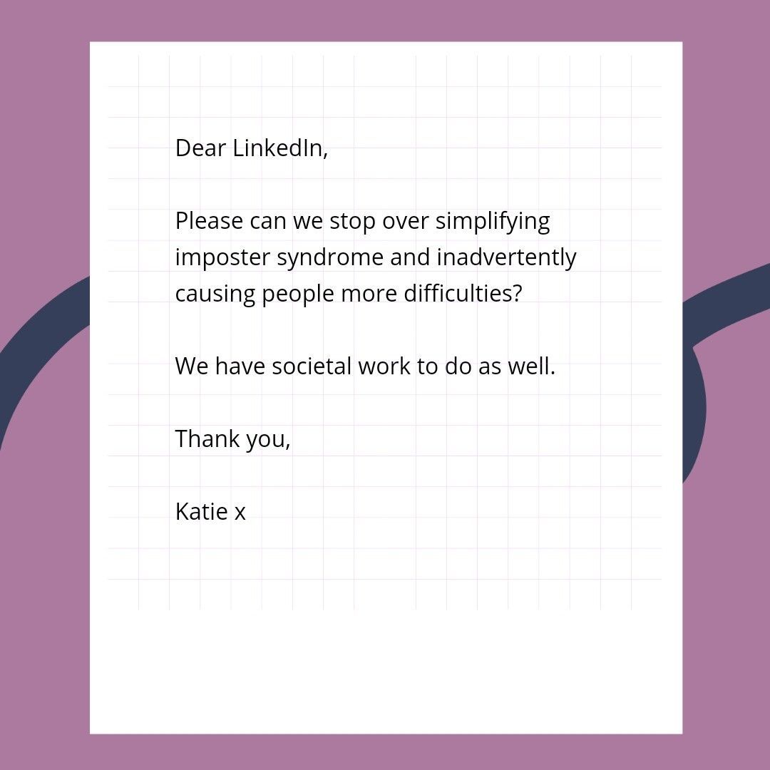 Is Imposter Syndrome a 'good' thing? Should we 'enjoy' it?